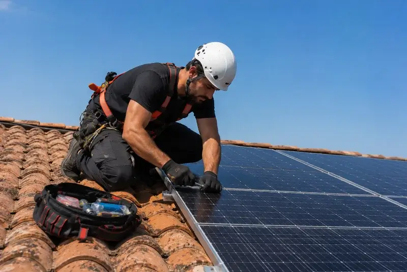 Maintenance et monitoring de panneaux solaires à Saint-Marcel-lès-Sauzet